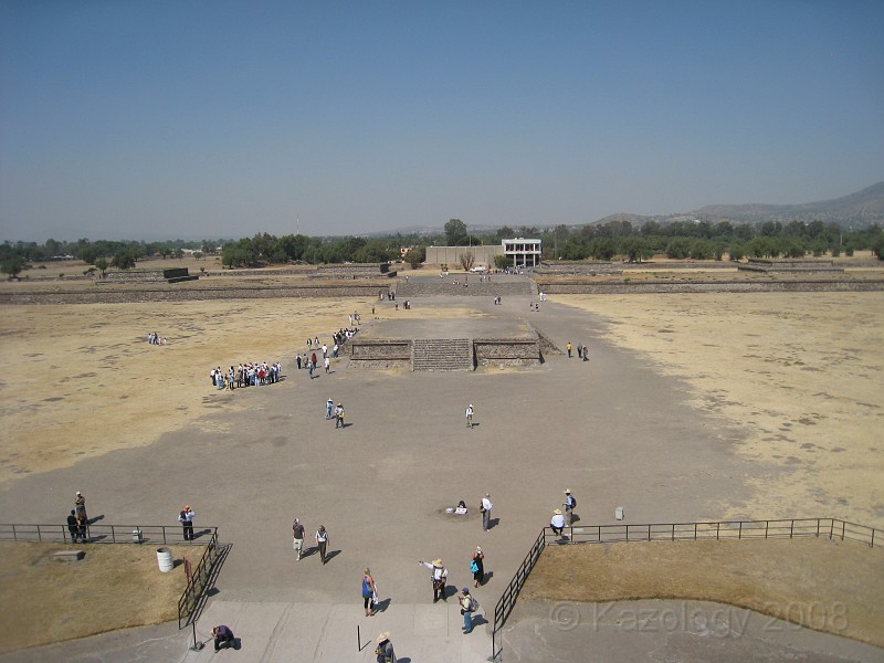 Mexico Pyramids - Mexico City 2009 0135.jpg - A trip to the Teotihuacan area of Mexico to visit the pyramids. A vast complex and a great climb to the top. This was followed by lunch in a cave, then a visit to the historical center of Mexico City. March 2009.